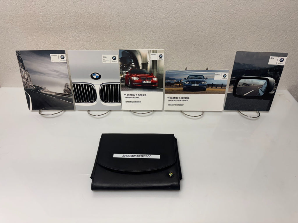 2012 BMW 3 Series Coupe/Convertible Owner's Manual Set w/BMW Case & iDrive/Navi