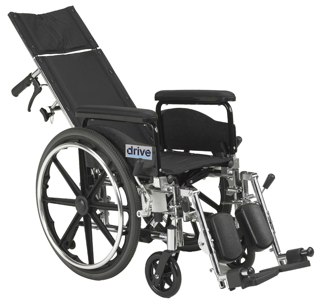 Drive Medical PLA418RBDFA Viper Plus GT Full Reclining Wheelchair--Open Box