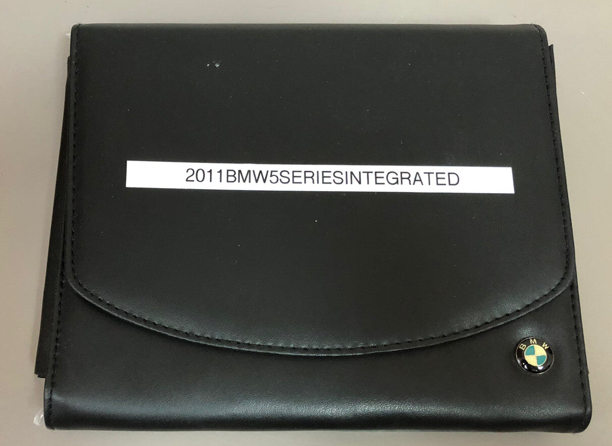 2011 BMW 5-Series 523i 528i 535i 550i xDrive OEM Integrated Owner's Manual Set