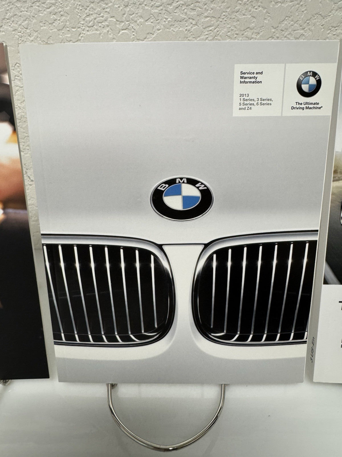 2013 BMW 3-Series Coupe Convertible Owner's Manual Set w/Leather Case w/BMW Logo