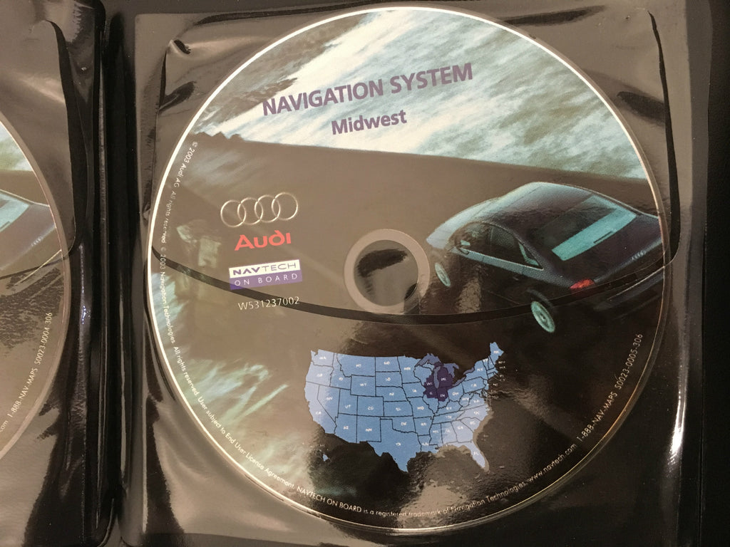 02 03 04 Audi Allroad A6 S6 RS6 A8 A8 L S8 TT Navigation CD Set W531237002