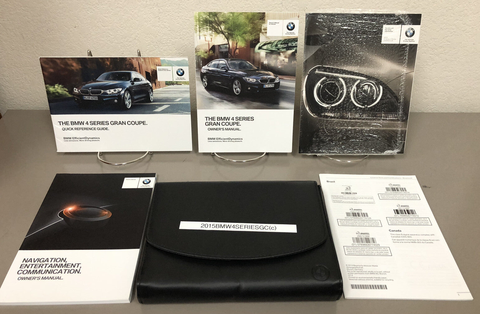 2015 BMW 4-Series Gran Coupe Owner's Manual Set for all 428i 435i xDrive Models