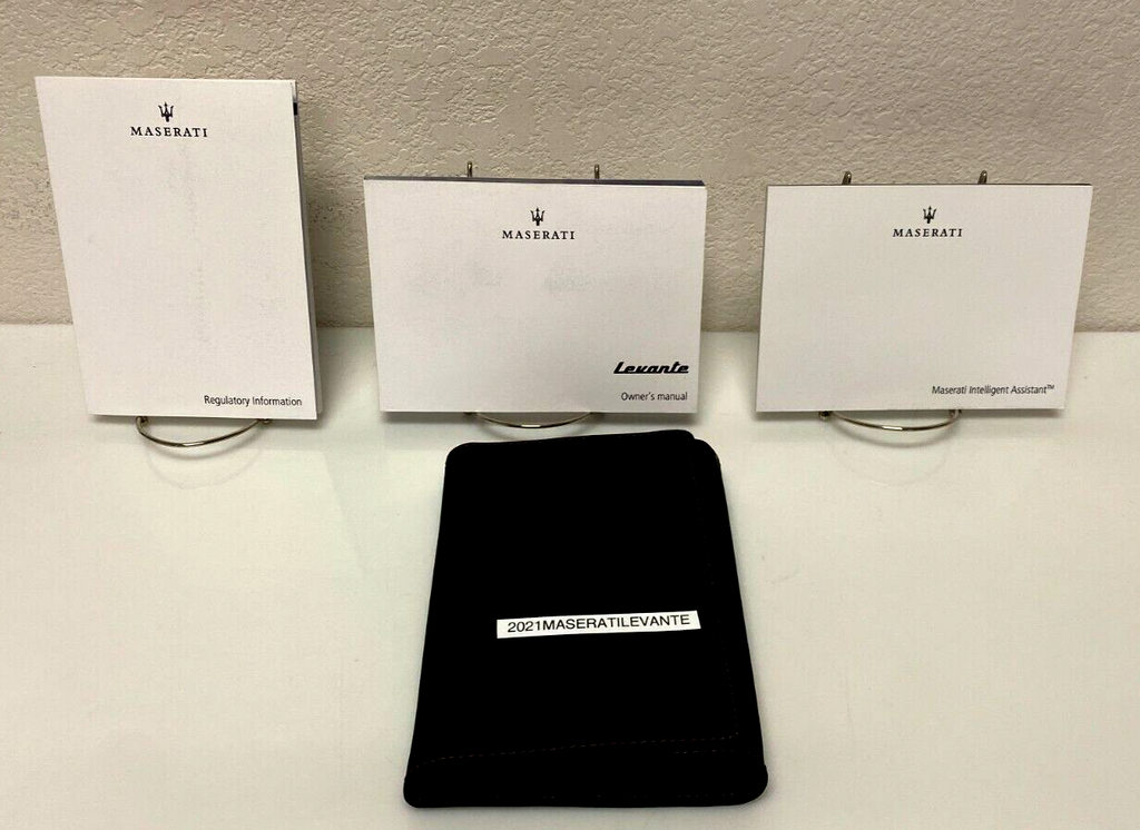 2021 Maserati Levante Genuine OEM Owner's Manual w/Logo Case and Free Shipping!!