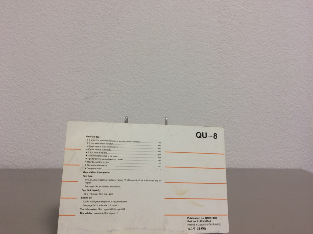 2007 Toyota Camry Genuine OEM Owner's Manual w/Toyota Case-Free Shipping!