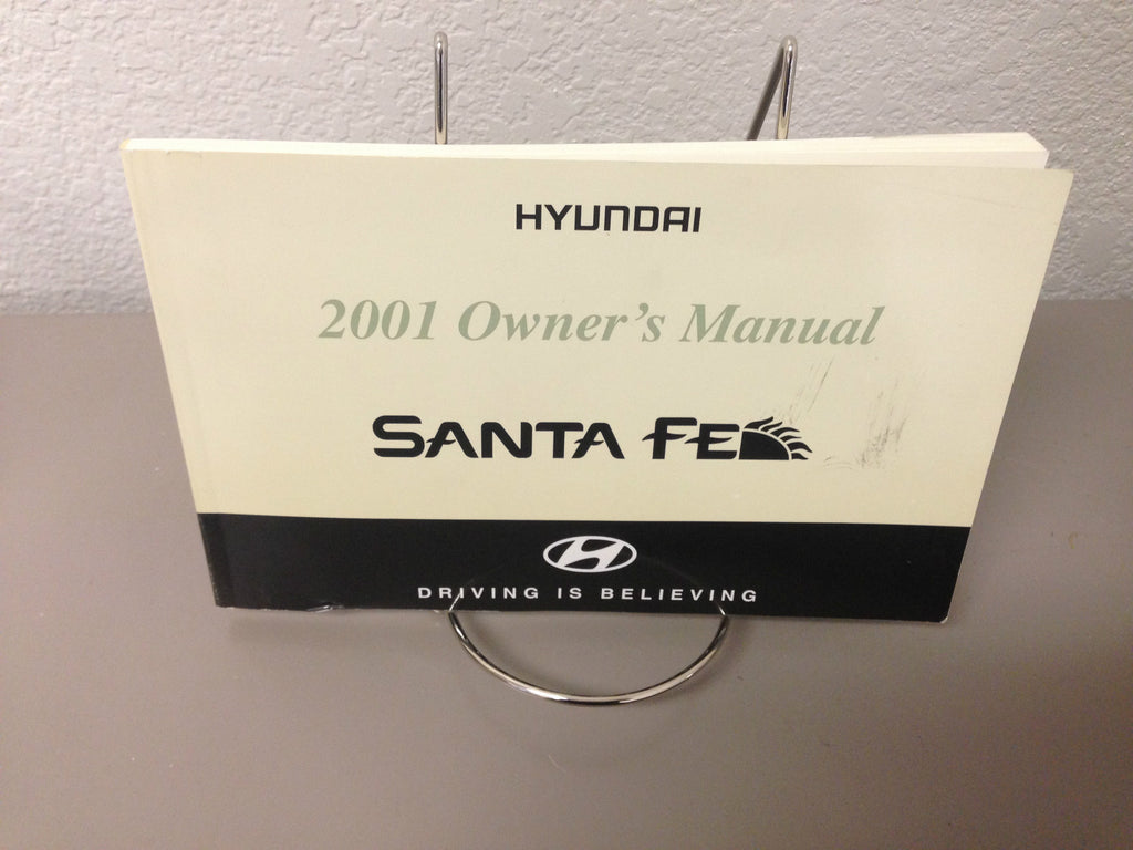 2001 Hyundai Santa Fe Genuine OEM Owner's Manual Set w/Hyundai Case--Ships Free!