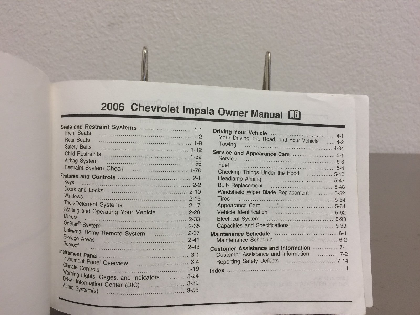 2006 Chevrolet Chevy Impala Genuine OEM Owner's Manual Set-Free Shipping.
