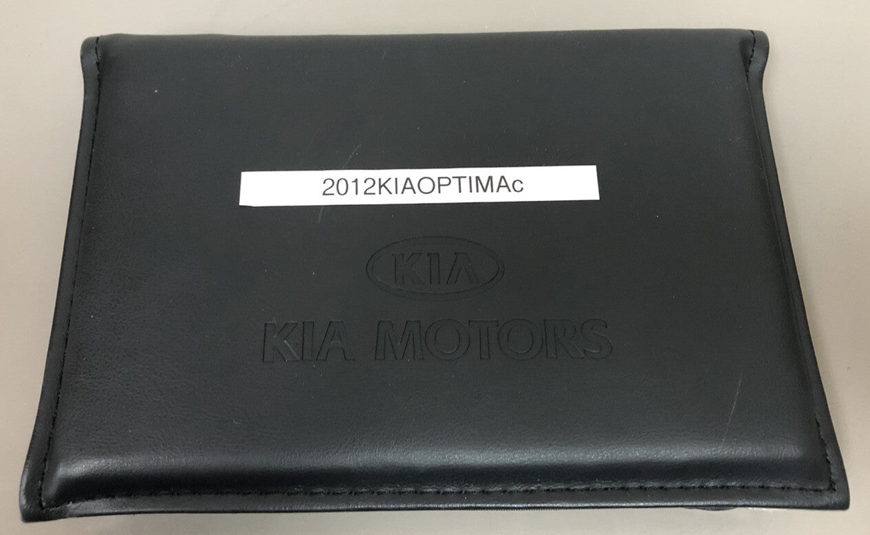 2012 Kia Optima Genuine OEM Owner's Manual with Supplements & Case-Free Shipping
