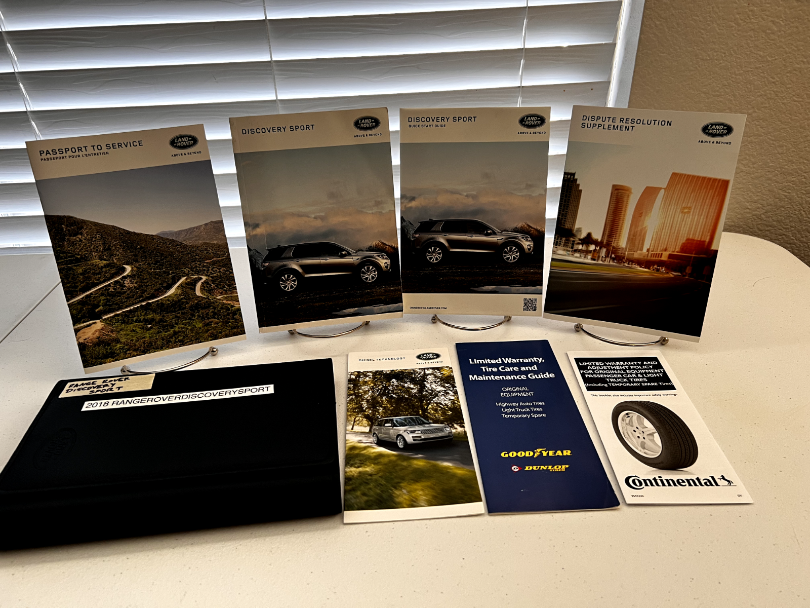 2018 Range Rover Discovery Sport OEM Owner's Manual with supplements and Case.