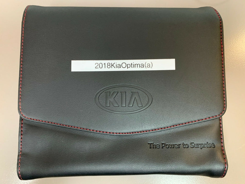 2018 Kia Optima Genuine OEM Owner's Manual Set w/Leather Kia Case-Free Shipping!