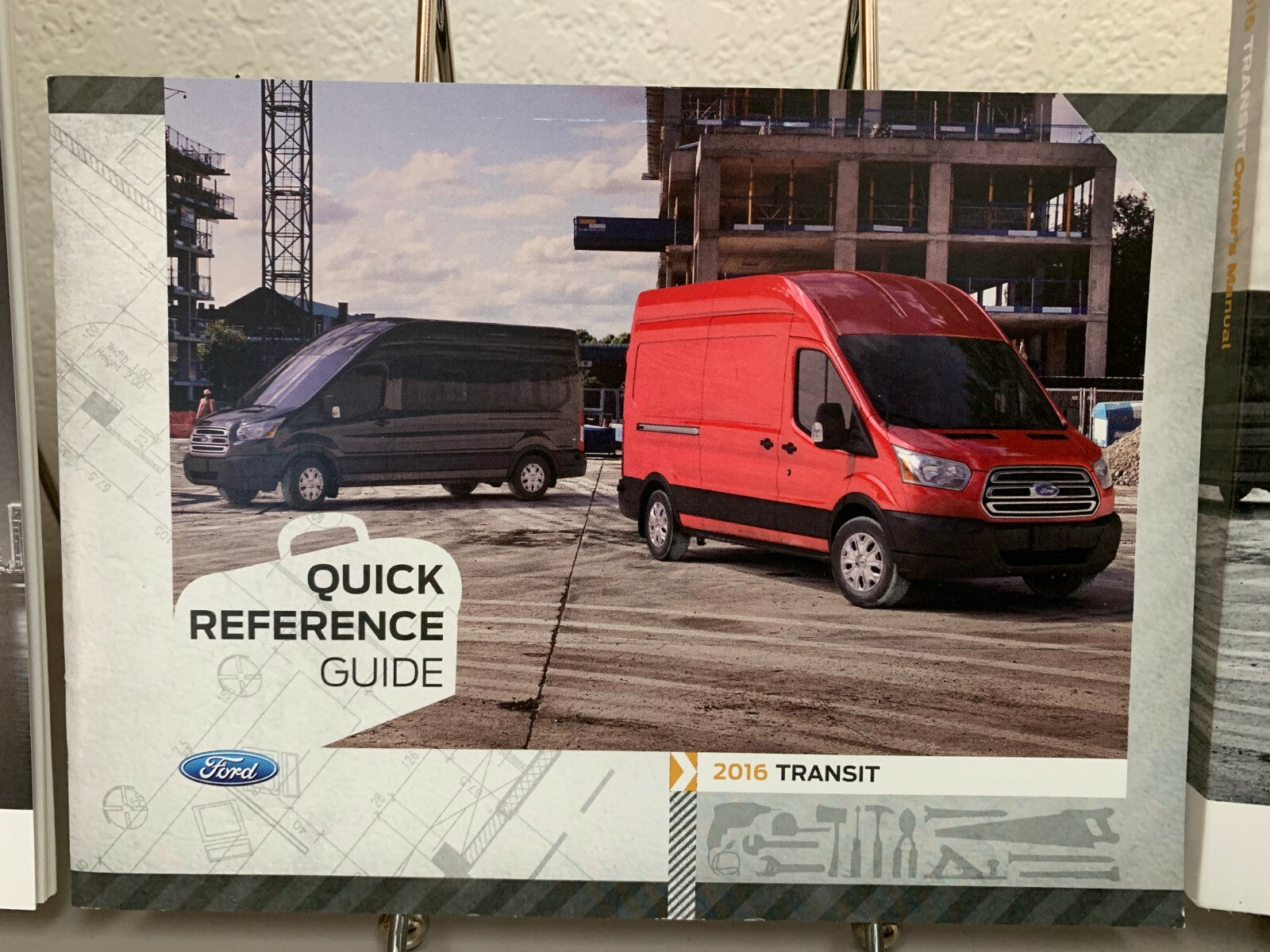 2016 Ford Transit Genuine OEM Owner's Manual Set w/Synch3 & Ford Case with Logo