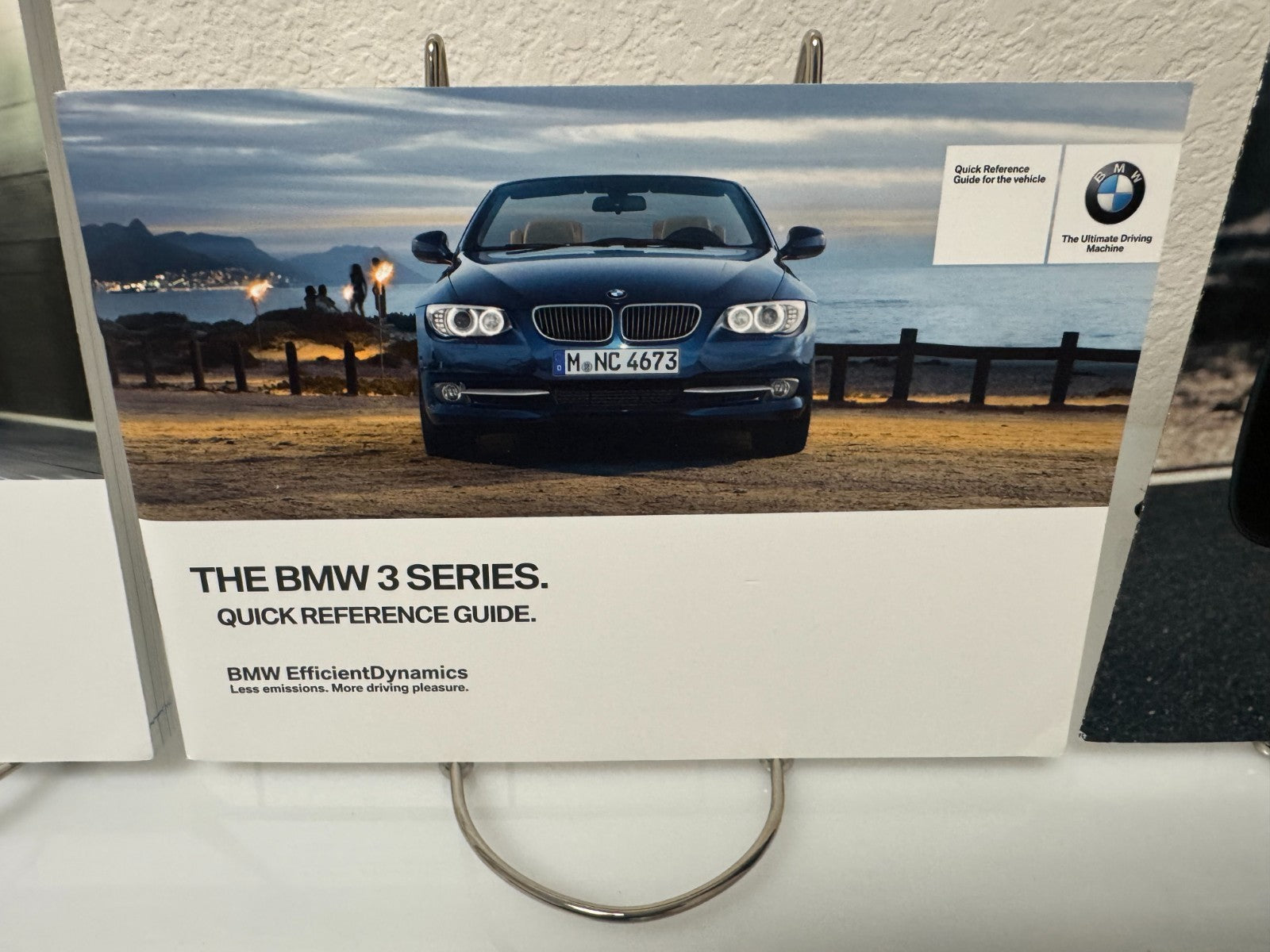 2012 BMW 3 Series Coupe/Convertible Owner's Manual Set w/BMW Case & iDrive/Navi