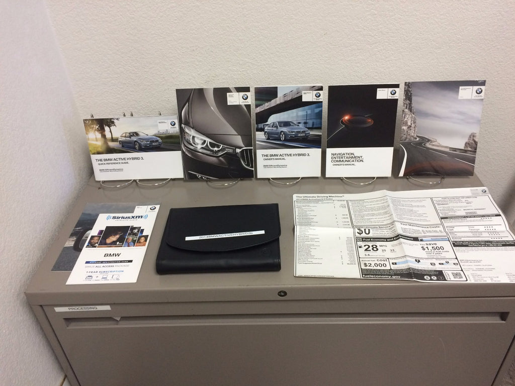 2014 BMW Active Hybrid 3 OEM Owner's Manual w/ iDrive & Navigation Instructions