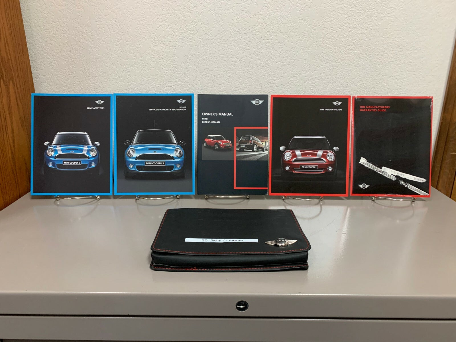 2012 Mini Cooper/Mini Clubman Genuine OEM Owners Manual Set w/Case & Navigation