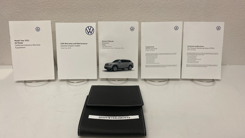 2021 Volkswagen VW Teramont Atlas Genuine OEM Owner's Manual w/Free Shipping