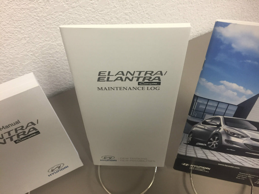 2013 Hyundai Elantra Coupe Genuine OEM Owner's Manual Set - Free Shipping