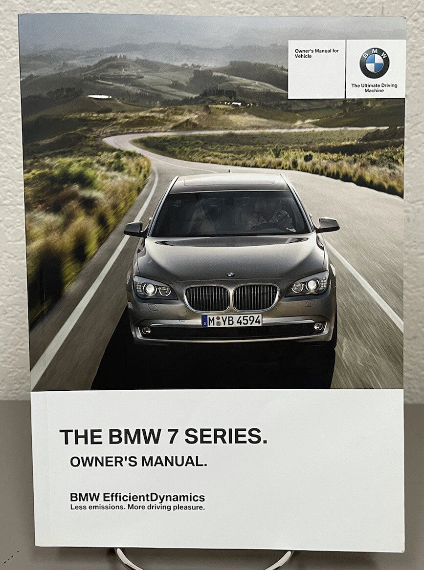 2012 BMW 7 Series 740i 740Li 750i 750Li 760Li xDrive Owner's Manual w/ Key FOB