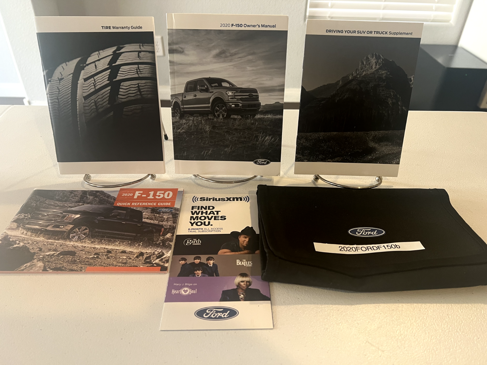2020 Ford F-150 OEM Owner's Manual Set Complete With Protective Ford Case.