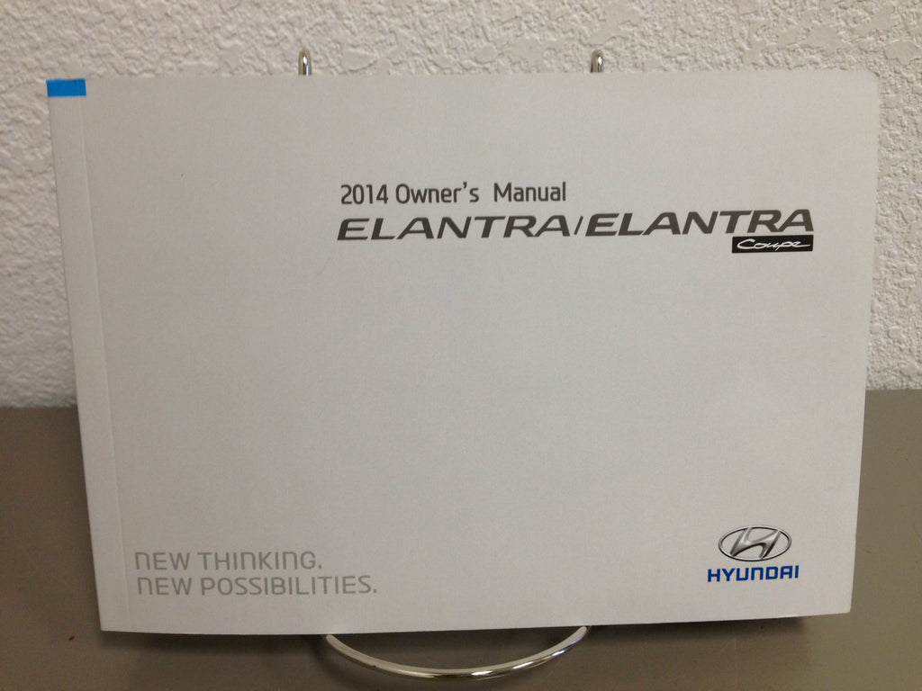 2014 Hyundai Elantra Coupe OEM Owner's Manual w/ Supplements, Good Condition