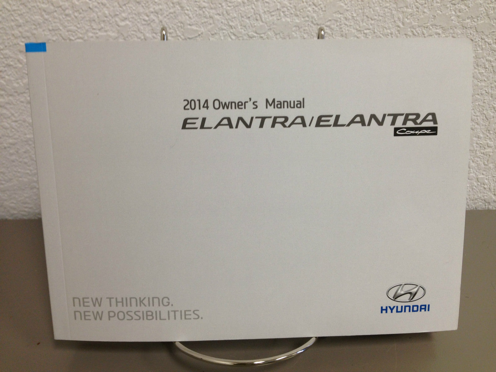 2014 Hyundai Elantra Coupe OEM Owner's Manual w/ Supplements, Good Condition