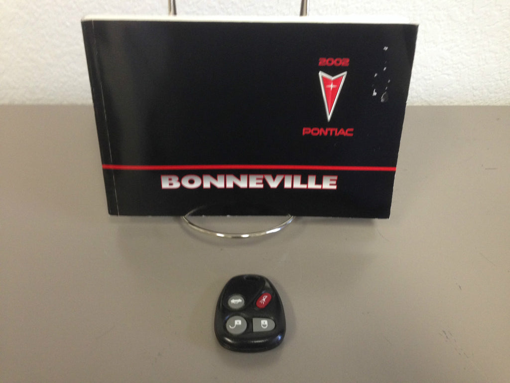 2002 Pontiac Bonneville Genuine OEM Owner's Manual with Bonus Key FOB-Ships Free