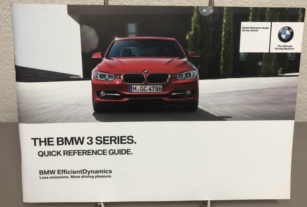 2012 BMW 3 Series Sedan 328i 335i OEM Owner's Manual Set w/BMW Case & iDrive