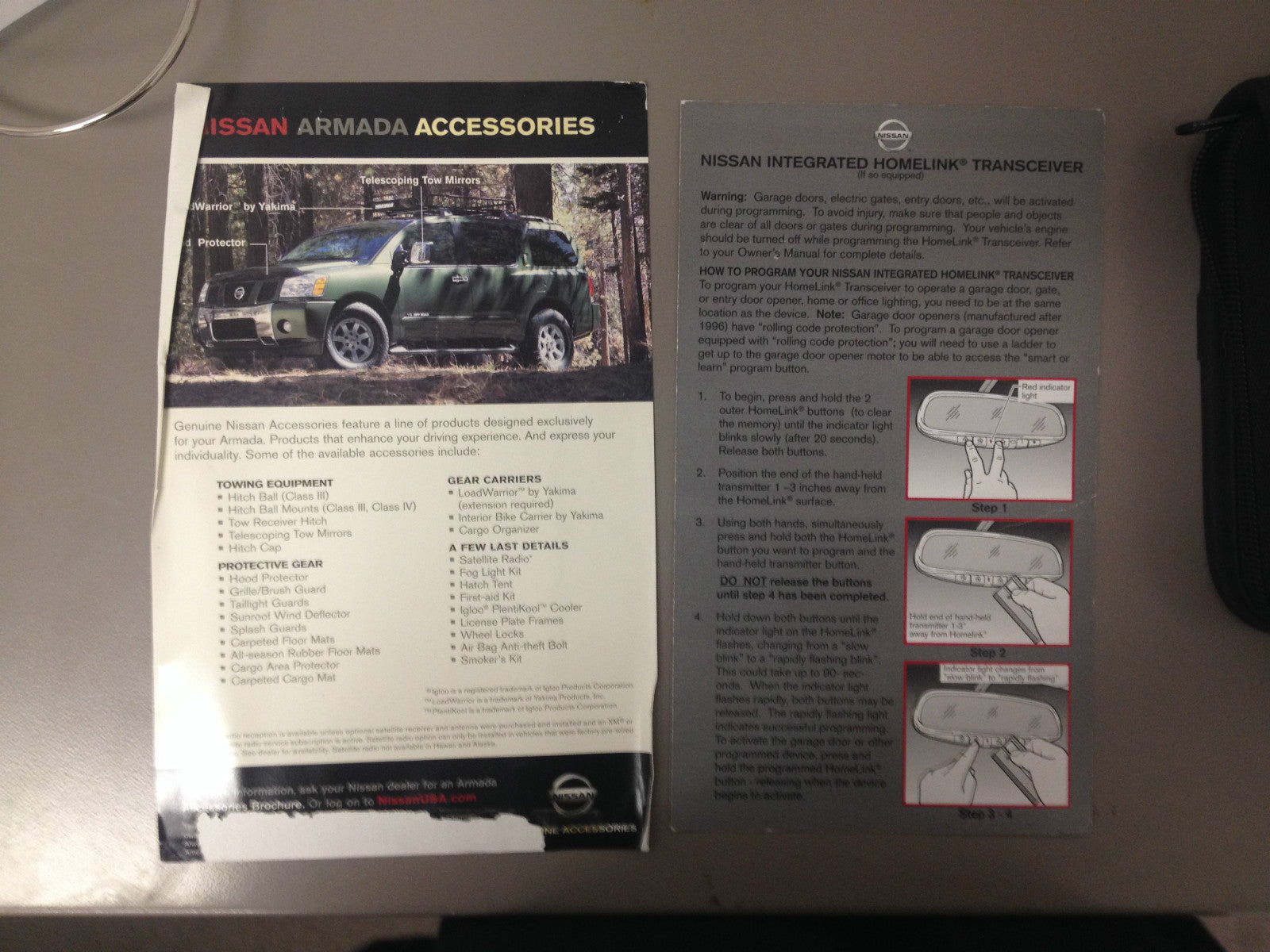 2005 Nissan Armada Genuine OEM Owner's Manual Set with Case--Fast Free Shipping