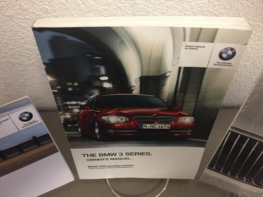 2013 BMW 3-Series Coupe Convertible (With Navigation) Owner's Manual Set w/Case