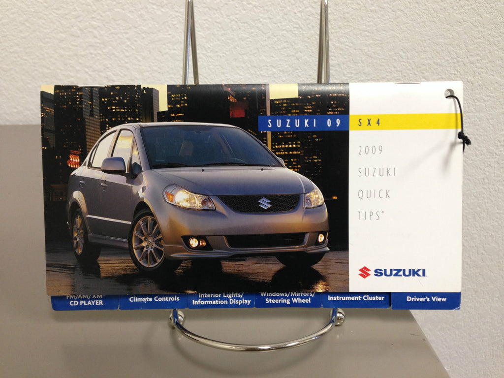 2009 Suzuki SX4 OEM Owner's Manual w/ Supplements & Case - Free Shipping