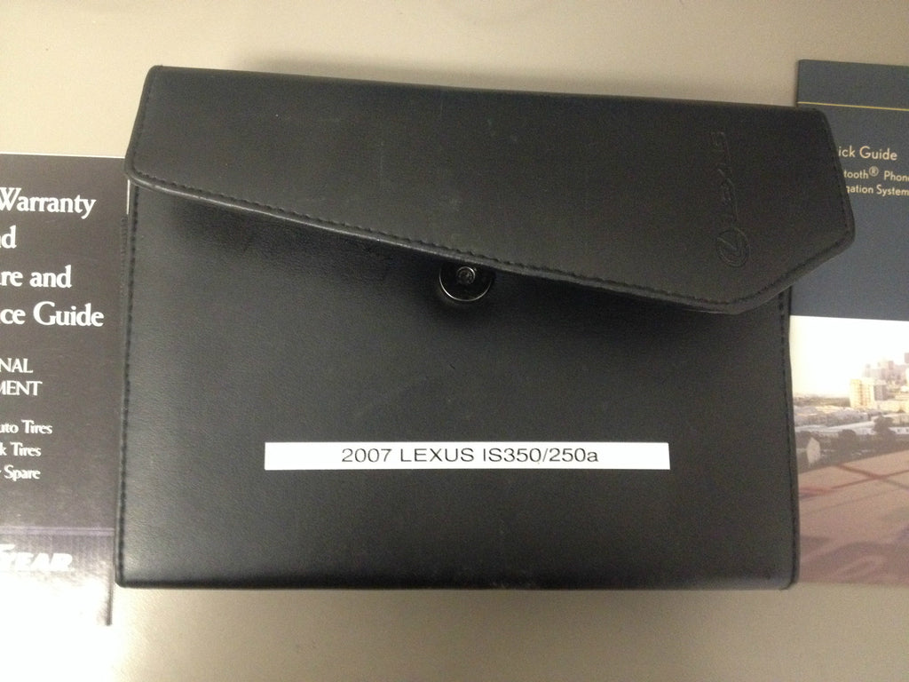 2007 Lexus IS250 IS350 Genuine OEM Owner's Manual Set w/Navi Manual & Lexus Case