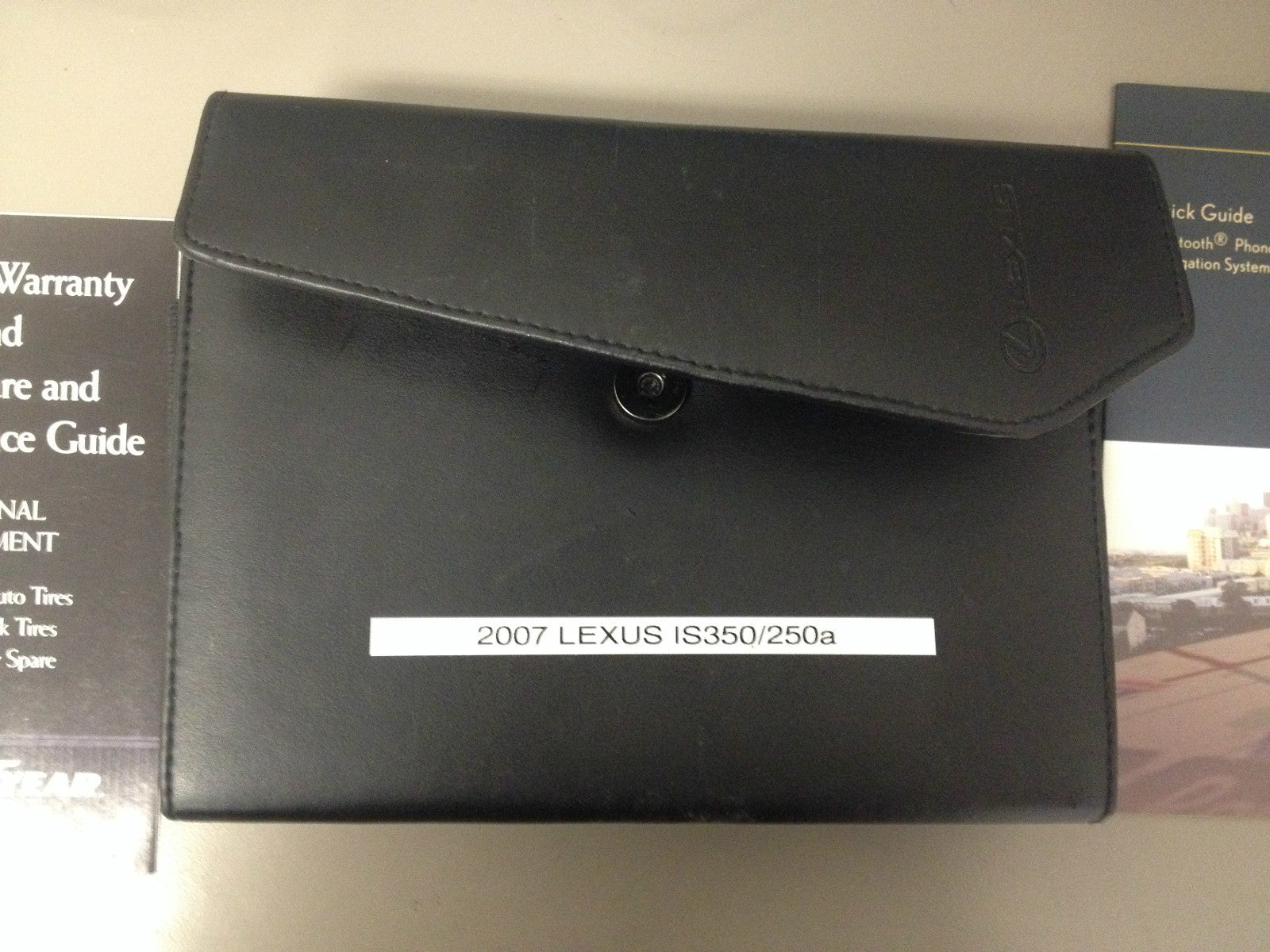 2007 Lexus IS250 IS350 Genuine OEM Owner's Manual Set w/Navi Manual & Lexus Case