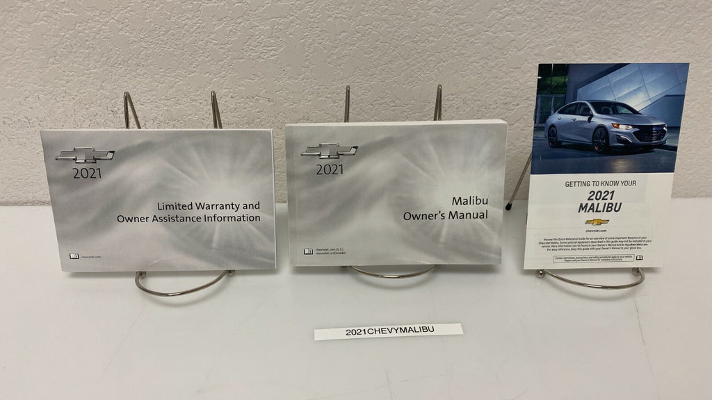 2021 Chevrolet Chevy Malibu Genuine OEM Owner's Manual Set -- Free Shipping!
