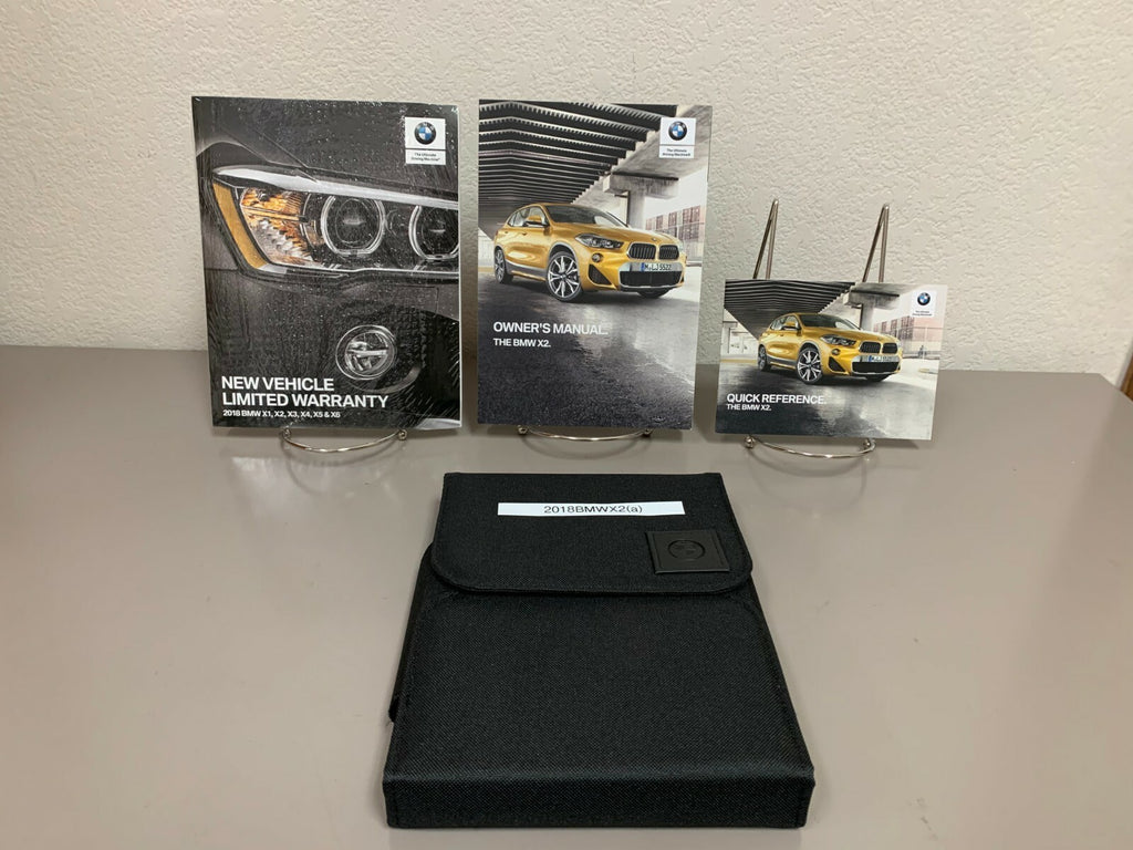 2018 BMW X2 xDrive28i sDrive28i Genuine OEM Owner's Manual Set w/BMW Case