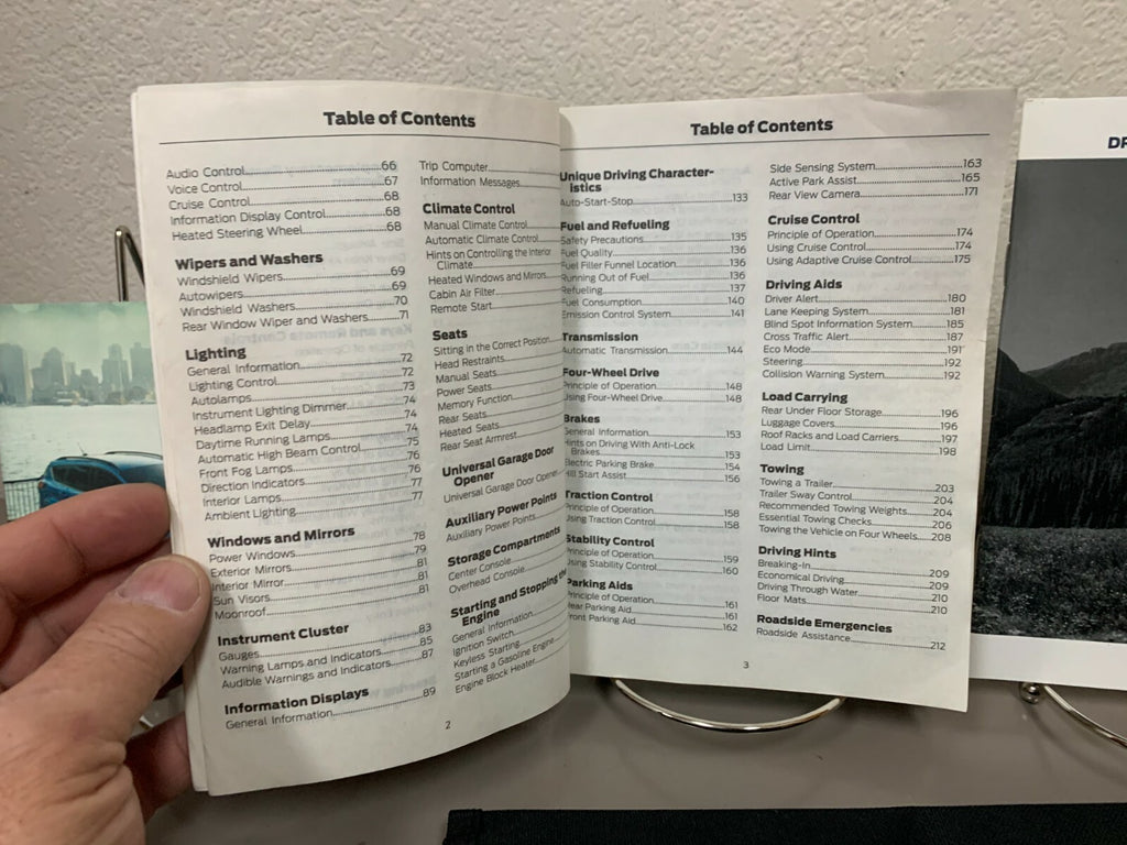 2017 Ford Escape Genuine OEM Owner's Manual w/Supplements & Case-Free Shipping!