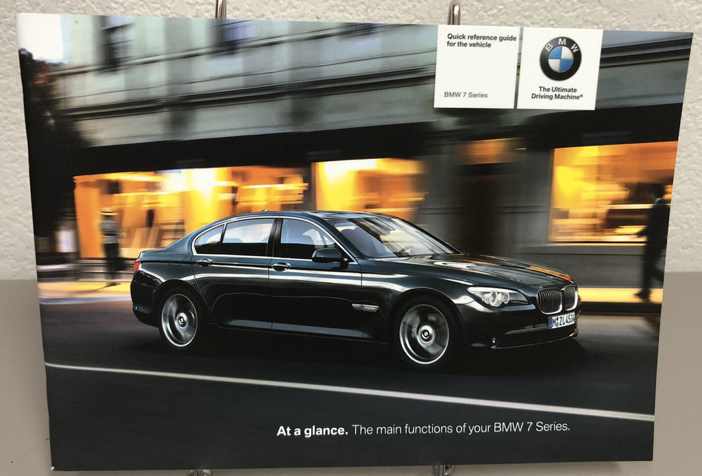 2011 BMW 7-Series 740i 740Li 750i 750Li 760Li xDrive Owner's Manual Set w/Case