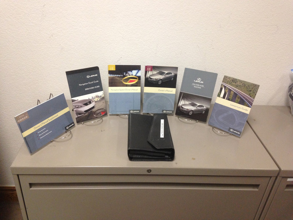 2006 LEXUS IS 350 IS 250 OEM Owner's Manual Set w/Navigation Manual & Lexus Case