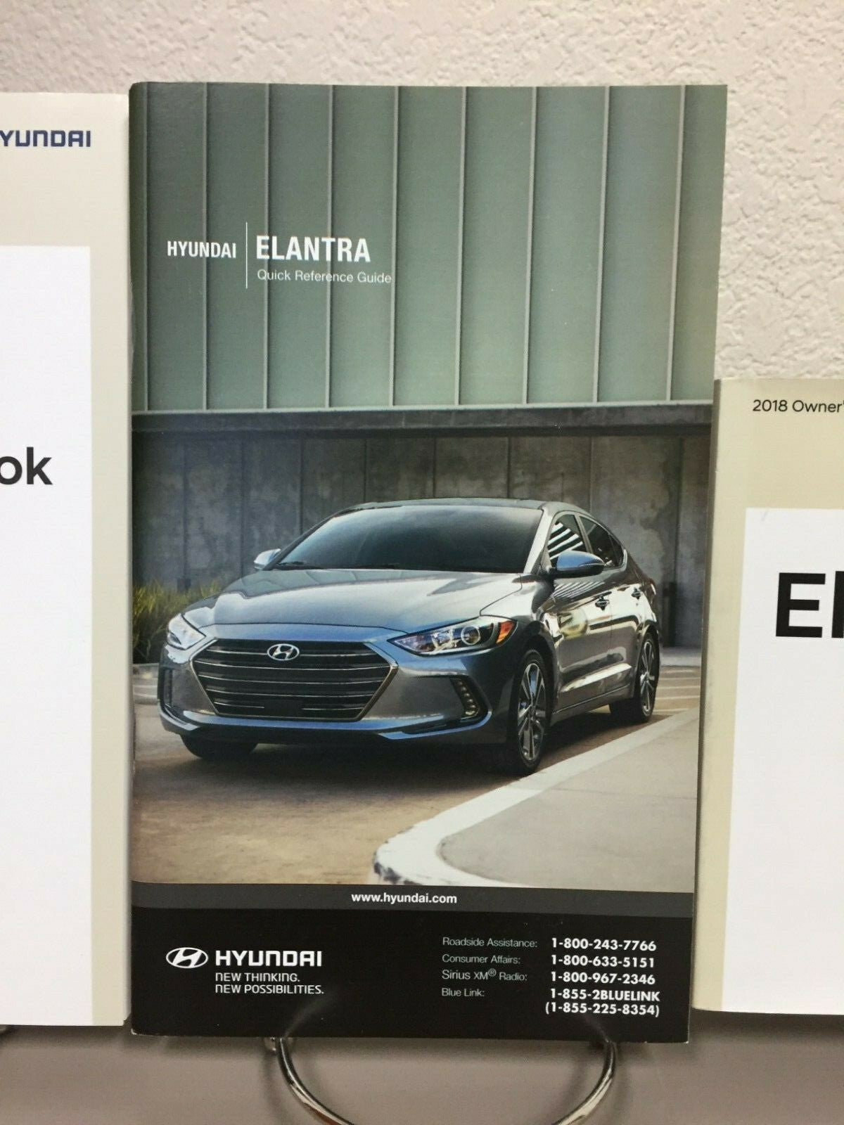 2018 Hyundai Elantra Genuine OEM Owner's Manual Set w/Hyundai Case-Free Shipping