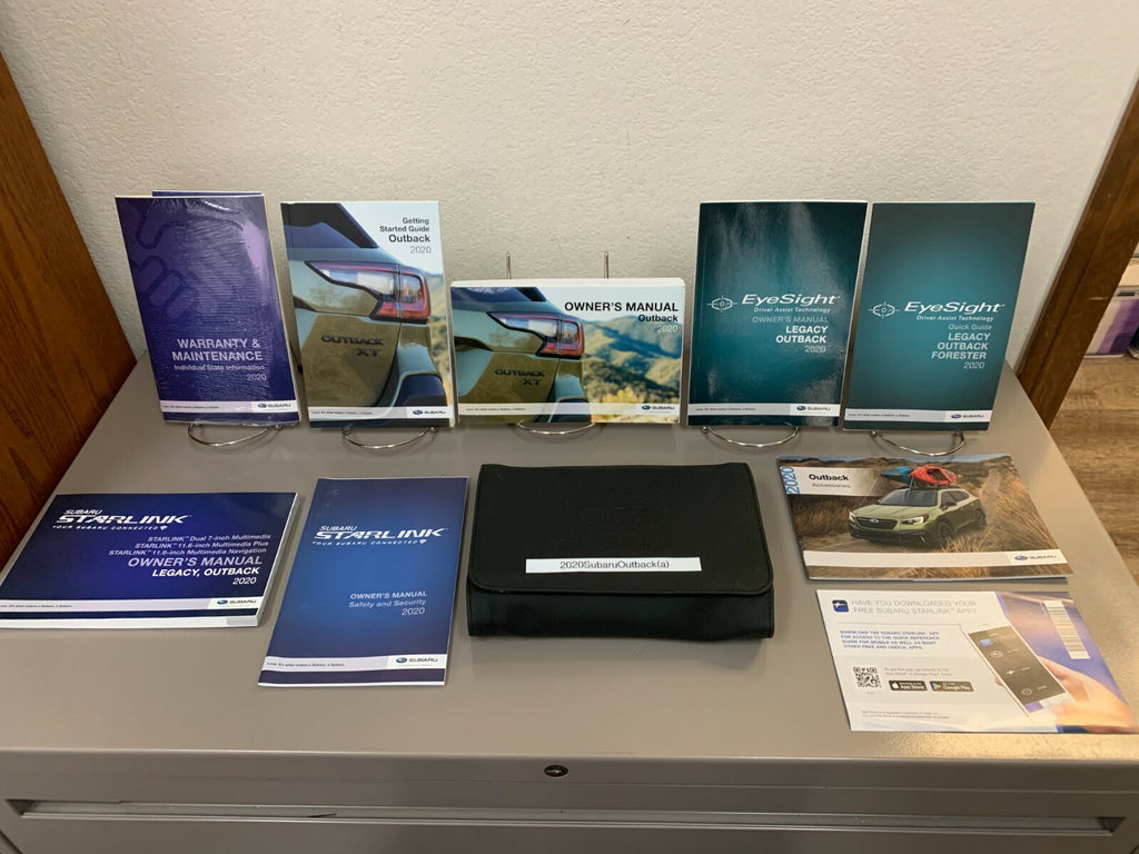 2020 Subaru Legacy Genuine OEM Owner's Manual Set w/Navigation Manual & Case