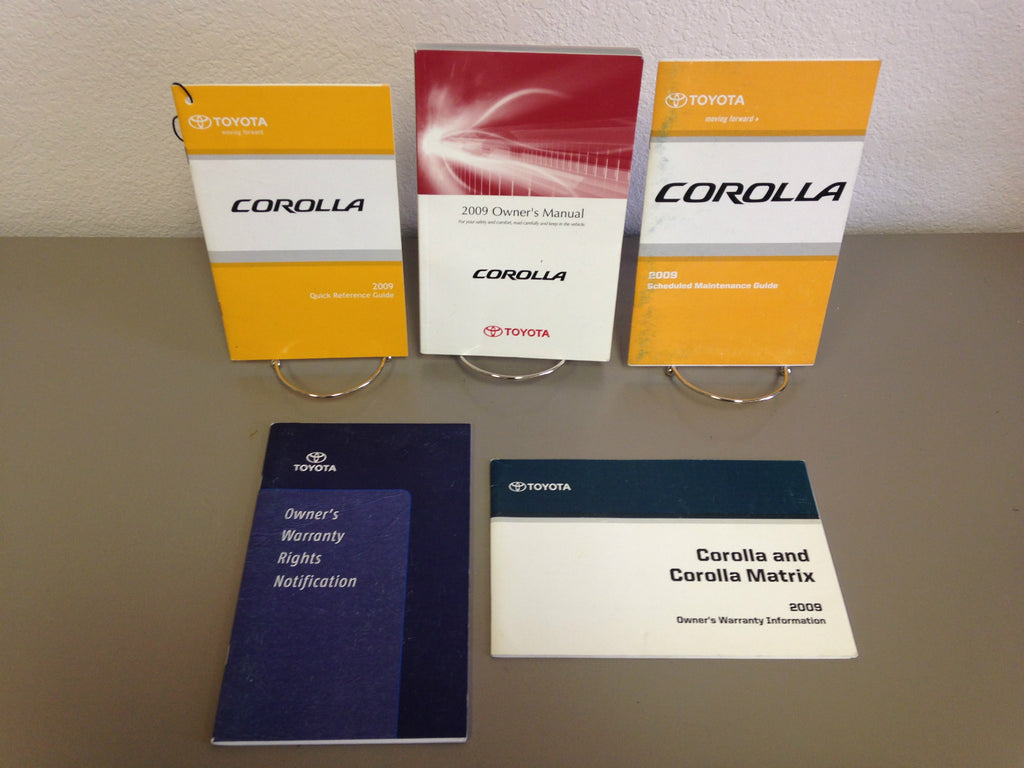 2009 Toyota Corolla OEM Owner's Manual w/ Supplements - Free Shipping