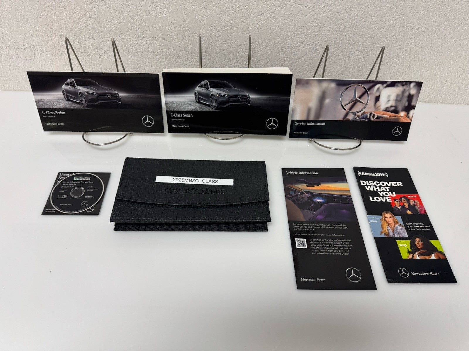 2025 Mercedes-Benz C-Class Sedan Genuine OEM Owner's Manual Set w/Mercedes Case