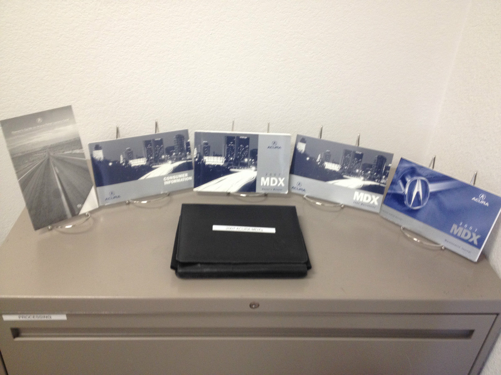 2007 Acura MDX Genuine OEM Owner's Manual Set w/Navigation and Case--Free Ship