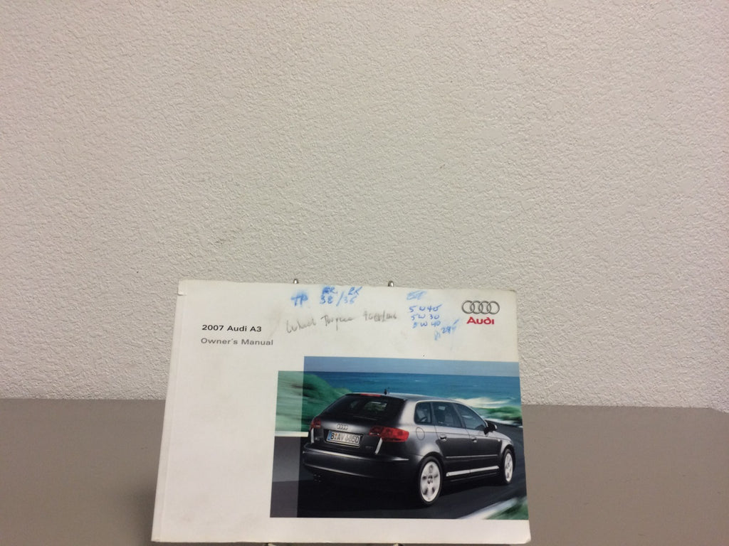 2007 Audi A3 Genuine OEM Owner's Manual Set w/Navigation Manual & Audi Case