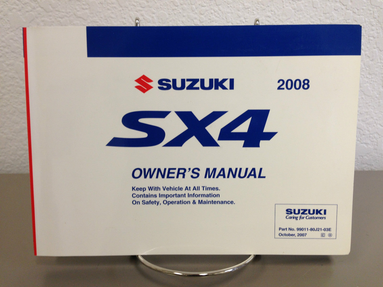 2008 Suzuki SX4 OEM Owner's Manual Set w/ Supplements & Case - Free Shipping!