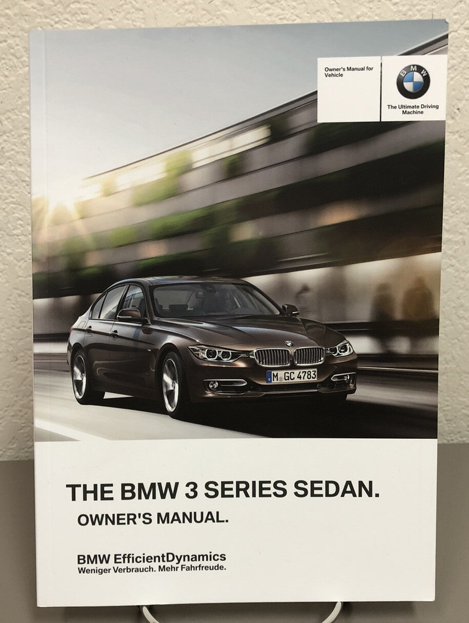 2012 BMW 3 Series Sedan 320i 328i 335i Genuine OEM Owner Manual w/Bonus Key FOB