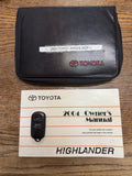 2004 Toyota Highlander OEM Owner's Manual w/Case & Bonus Key FOB - Free Shipping