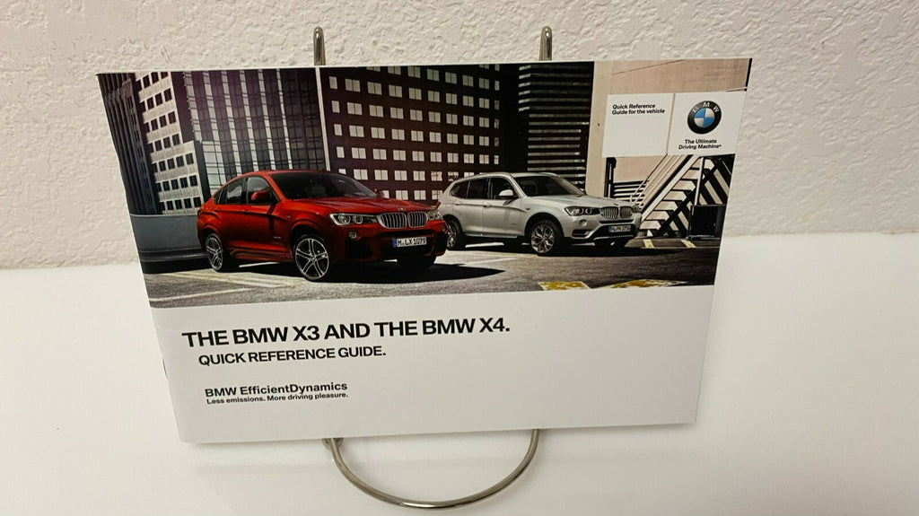 2015 BMW X3 28i 28d 35i sDrive xDrive Genuine OEM Owner's Manual Set w/Case