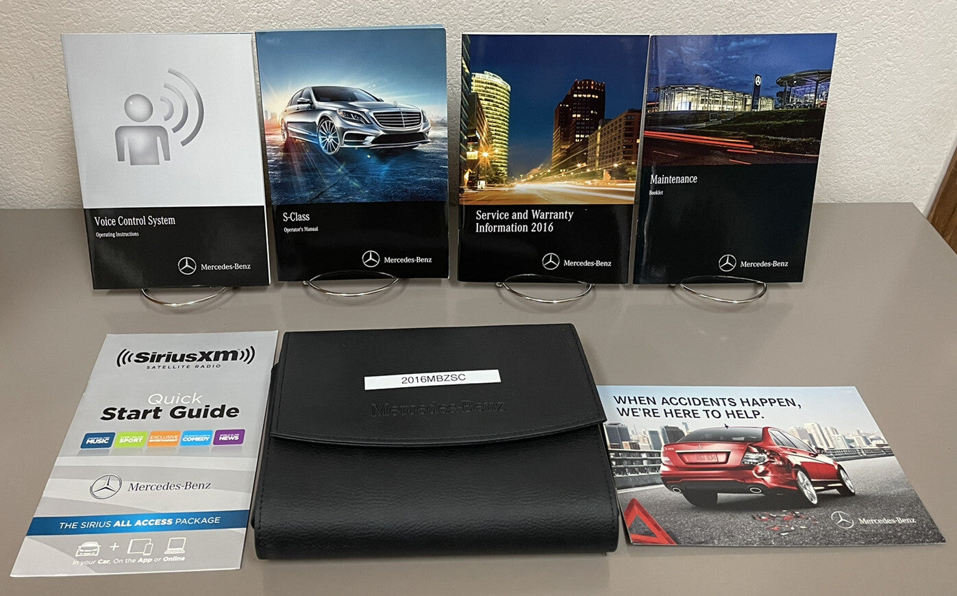 2016 Mercedes Benz S-Class Sedan & Wagon Genuine OEM Owner's Manual Set w/Case