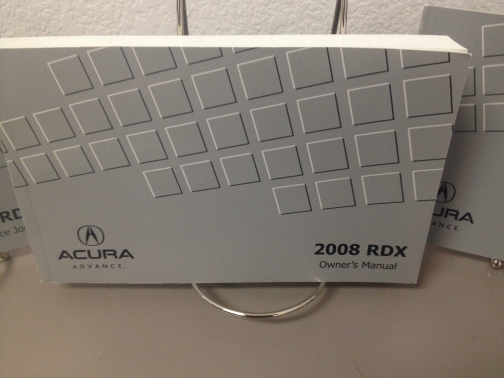 2008 Acura RDX Genuine OEM Owner's Manual Set w/Navigation Manual & Nissan Case