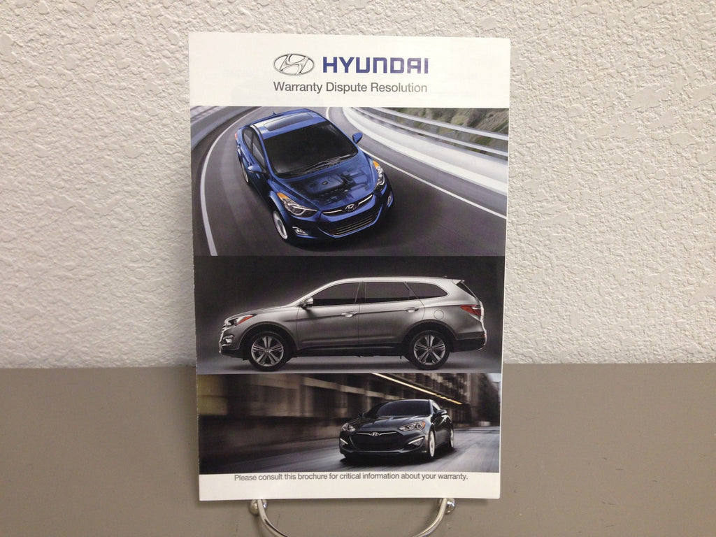 2014 Hyundai Accent OEM Owner's Manual w/ Supplements & Case