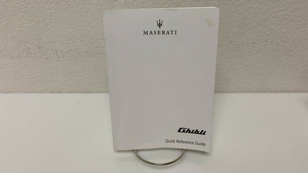 2020 Maserati Ghibli OEM Owner's Manual Quick Reference Guide Fast Free Shipping