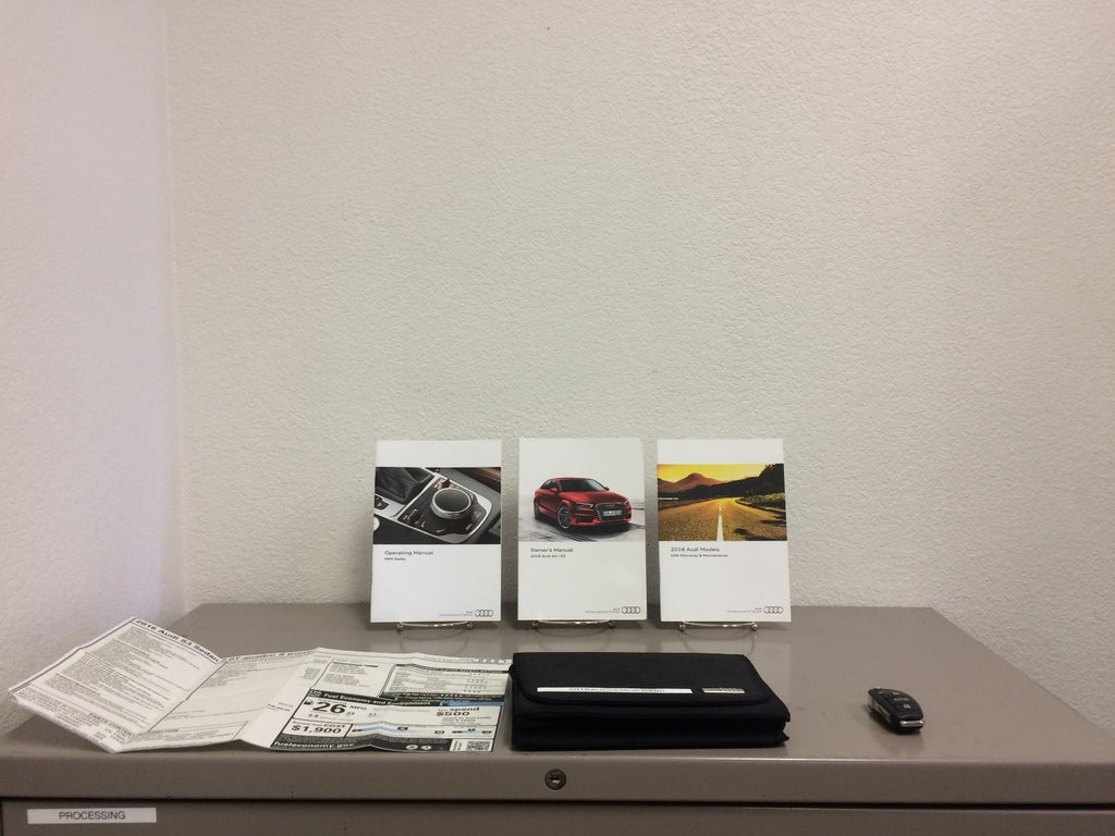 2016 Audi A3 S3 Genuine OEM Owner's Manual Set w/Audi Case & Bonus Key FOB